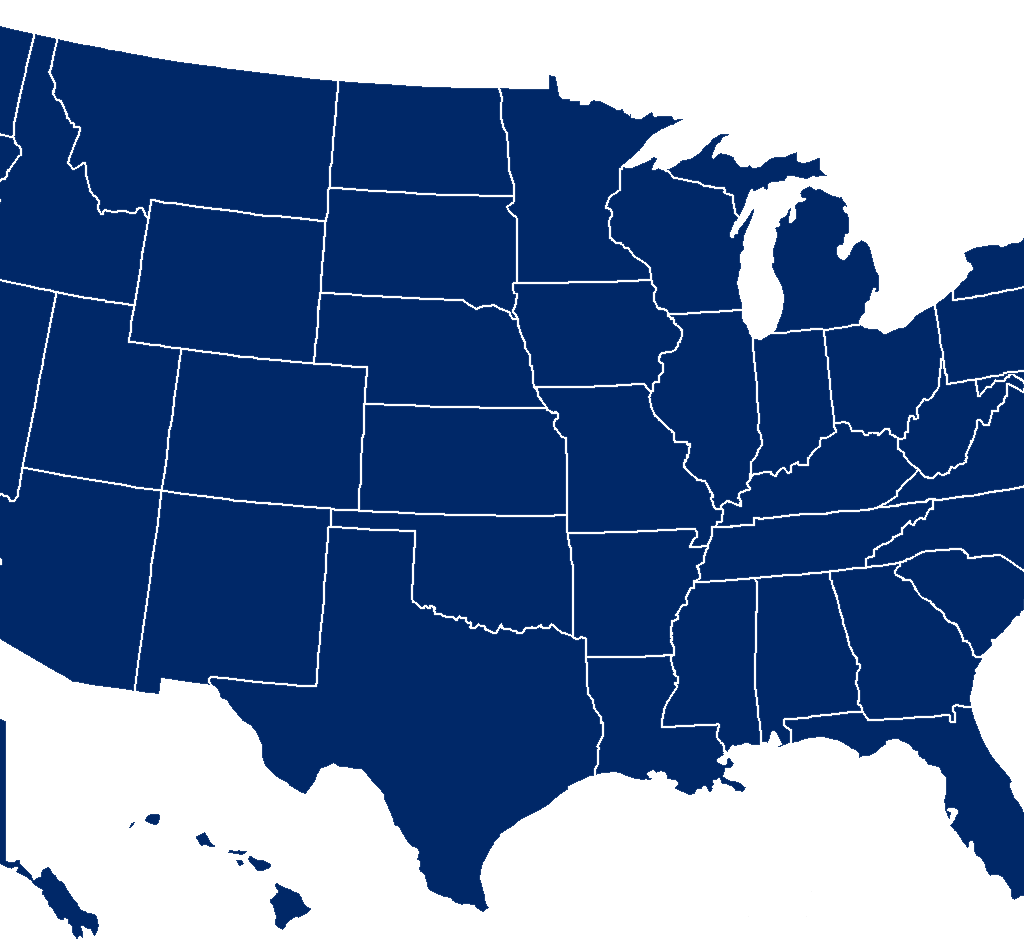 Shape file of the United States of America